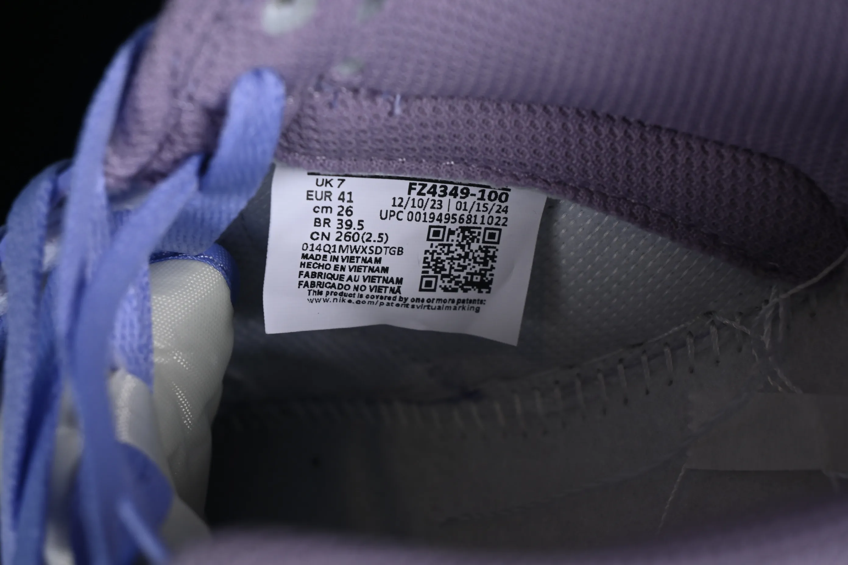 All categories Nk SB Dunk series Nk SB Dunk Low low-top sneakers Nk Dunk Low Next Nature Violet SB low-top casual sneakers FZ4349-100